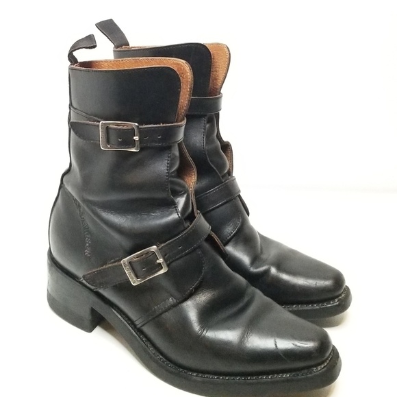 Harley-Davidson Shoes - Vintage Harley Davidson Double Buckle Moto Boots